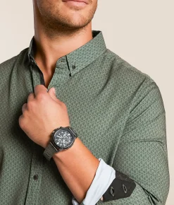 J.B. Holt Ripstop Standard Performance Stretch Shirt Green
