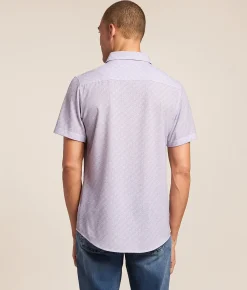 J.B. Holt Ripstop Standard Performance Stretch Shirt Purple White Best