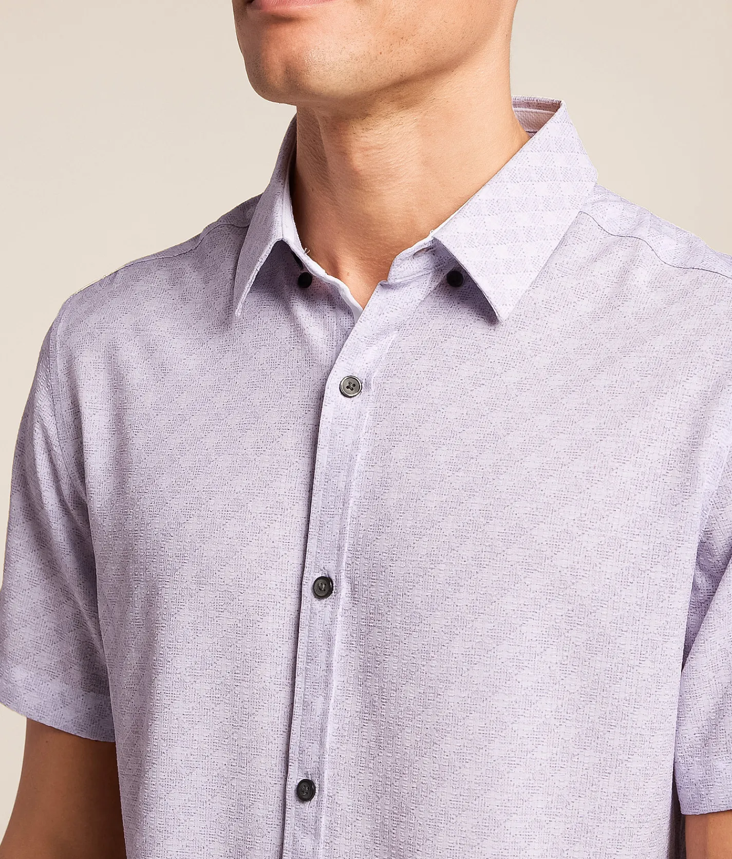 J.B. Holt Ripstop Standard Performance Stretch Shirt Purple White Best
