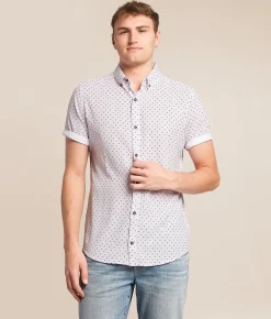 J.B. Holt Ripstop Standard Performance Stretch Shirt White Pink Discount