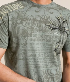 Affliction Rising Passage T-Shirt Mulled Basil Discount
