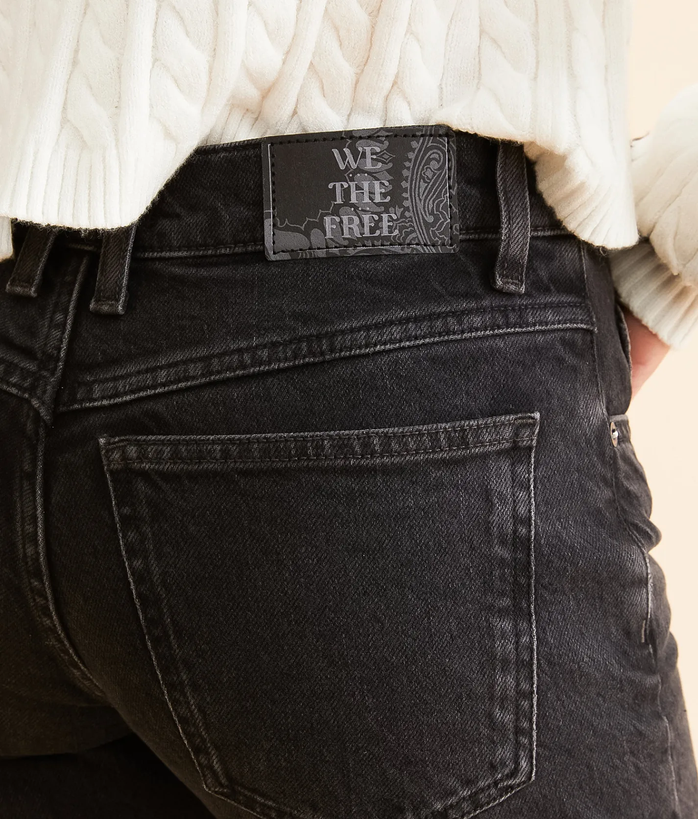 Free People Risk Taker High Rise Straight Stretch Jean Main Squeeze New