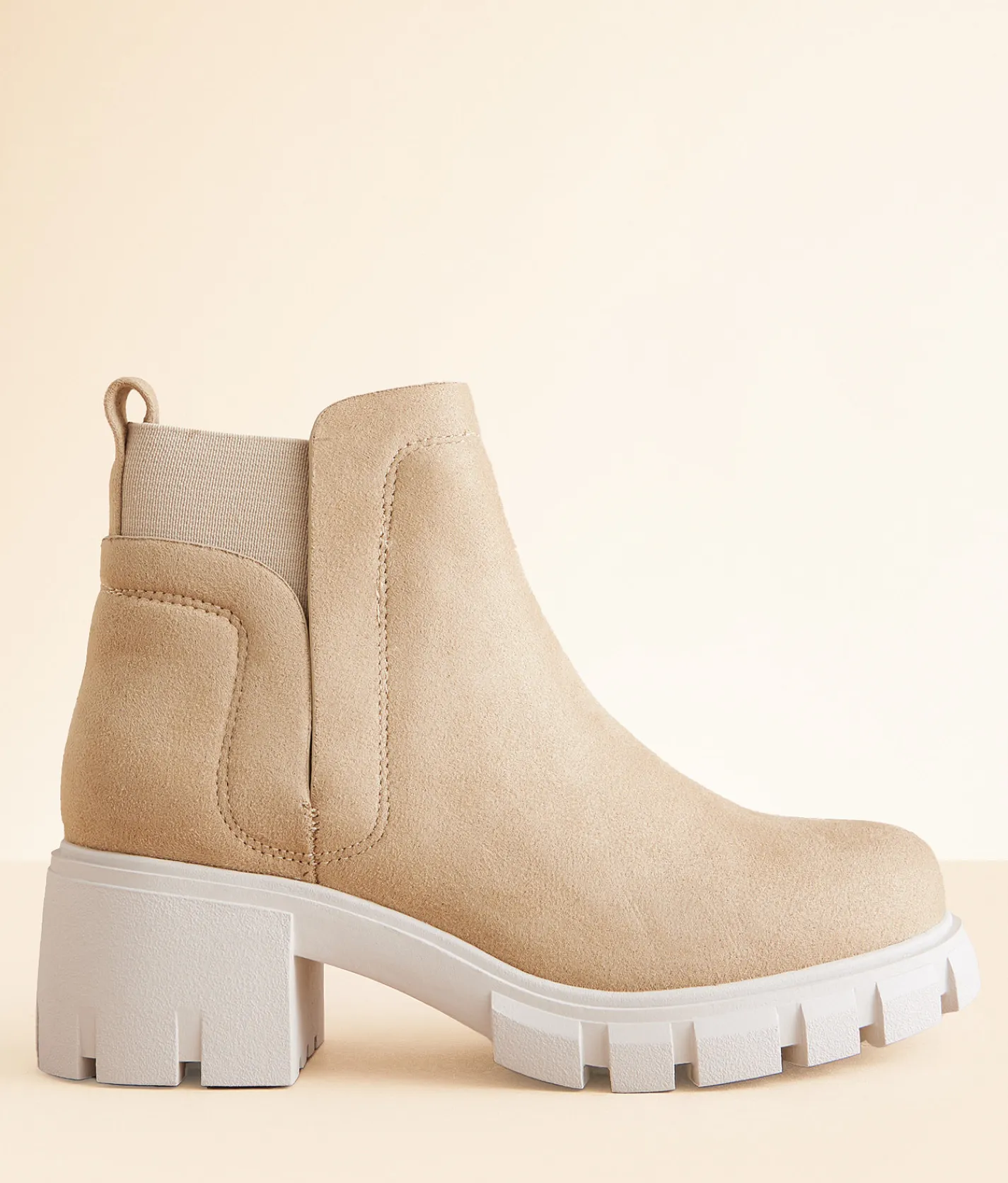 Shoes | Soda Ritah Lug Chelsea Ankle Boot Clay