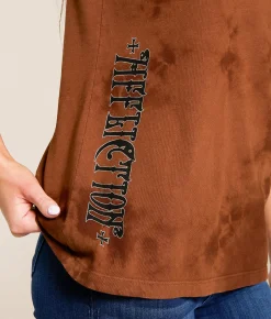 Tops | Affliction Rite Of Virtue T-Shirt Caramel Cafe Crystal Wash