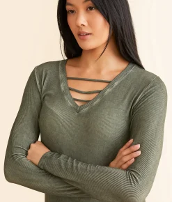 White Crow River Strappy Top Winter Green Hot