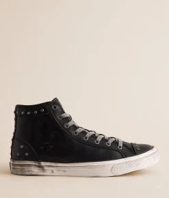 Rock Revival Roadie Leather Sneaker Black Hot
