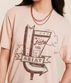 Tops | Ariat Roadside Oversized T-Shirt Muted Clay
