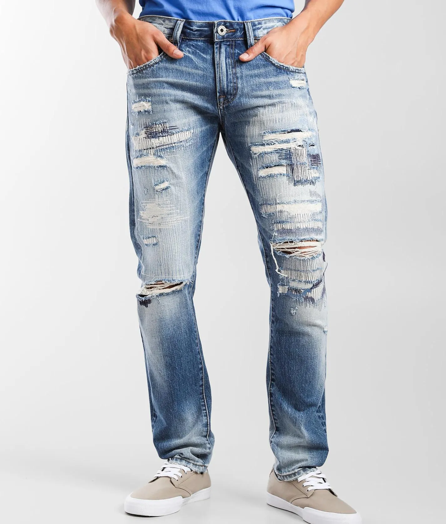 Cult of Individuality Rocker Slim Straight Jean Fossil Outlet