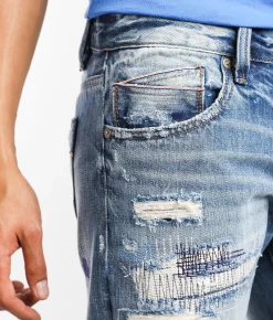 Cult of Individuality Rocker Slim Straight Jean Fossil Outlet