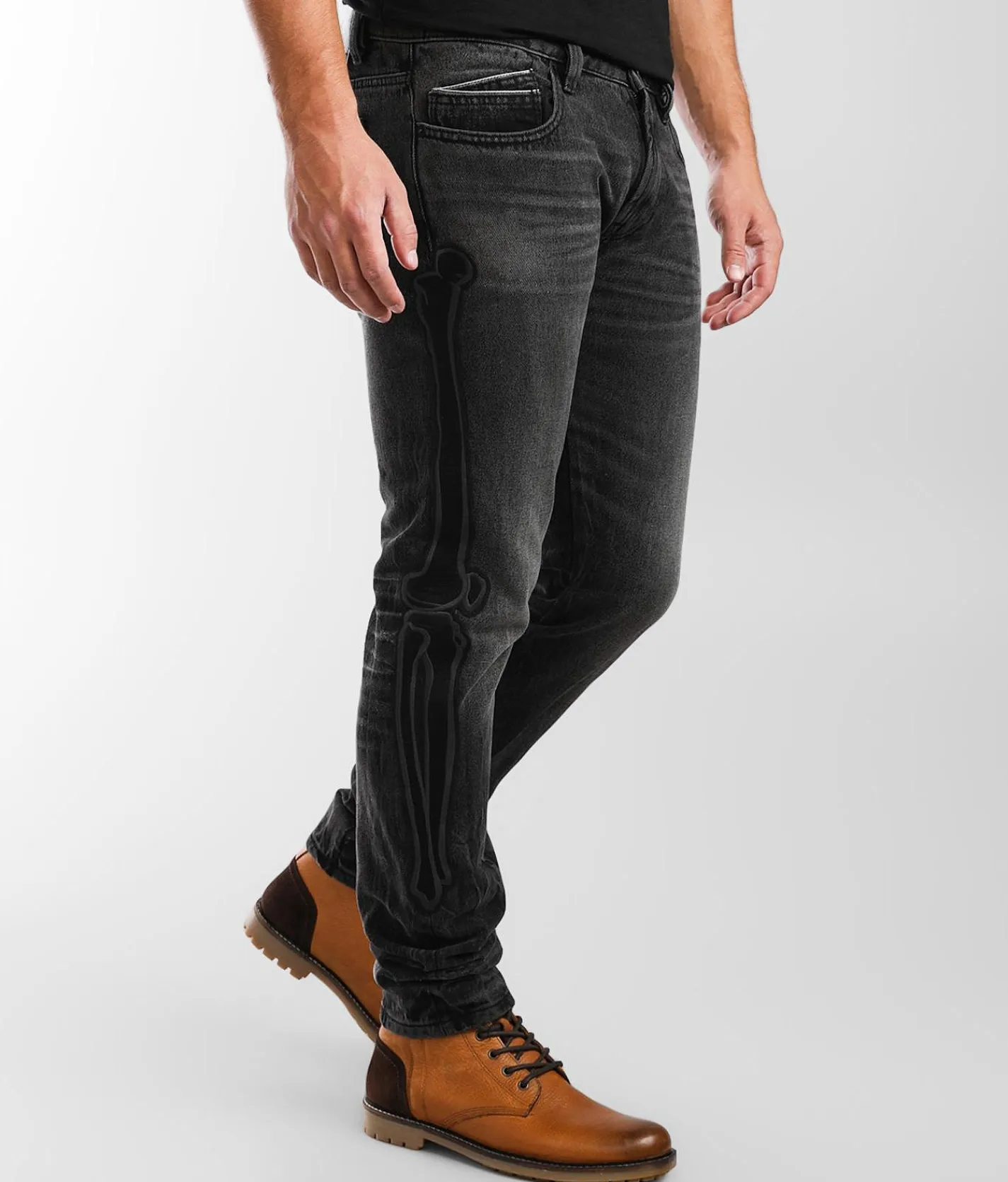 Cult of Individuality Rocker Slim Straight Jean Bones Sale