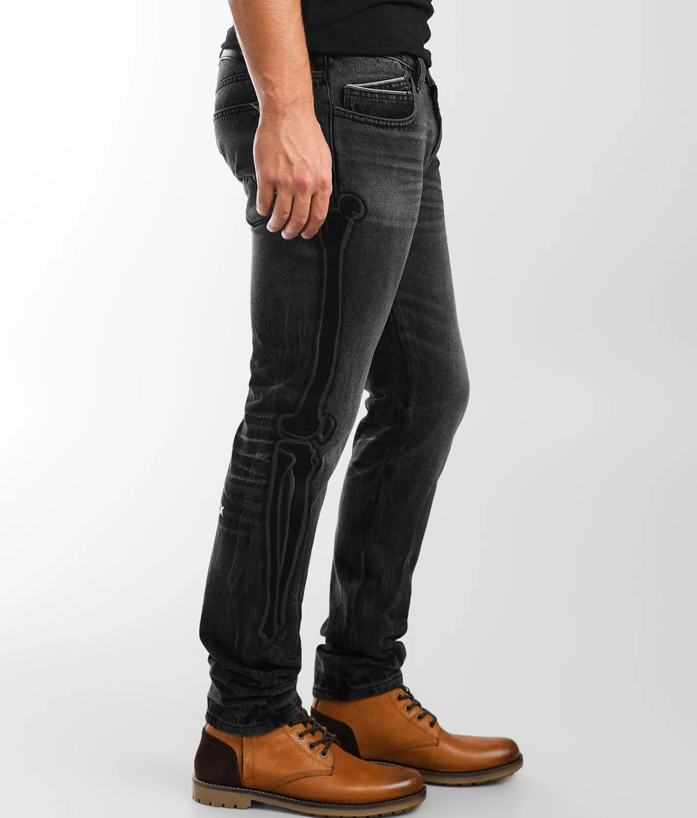 Cult of Individuality Rocker Slim Straight Jean Bones Sale