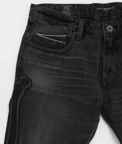 Cult of Individuality Rocker Slim Straight Jean Bones Sale