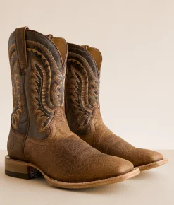 Shoes | Ariat Rock Ridge Leather Cowboy Boot Brown Bison Nutshell Tan