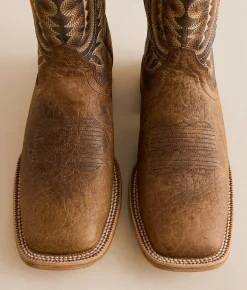Shoes | Ariat Rock Ridge Leather Cowboy Boot Brown Bison Nutshell Tan