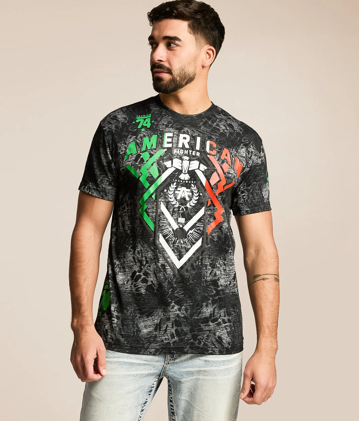 Tops|Graphic T-Shirts | American Fighter Rocksprings T-Shirt Black