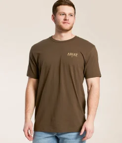 Ariat Rocky Bull T-Shirt Turkish Coffee New
