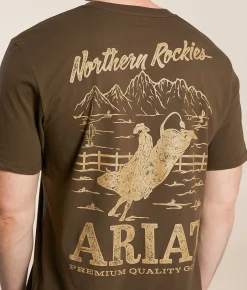 Ariat Rocky Bull T-Shirt Turkish Coffee New