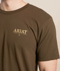 Ariat Rocky Bull T-Shirt Turkish Coffee New