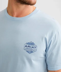 Ariat Rocky Mountain Badge T-Shirt Sea Angel Clearance