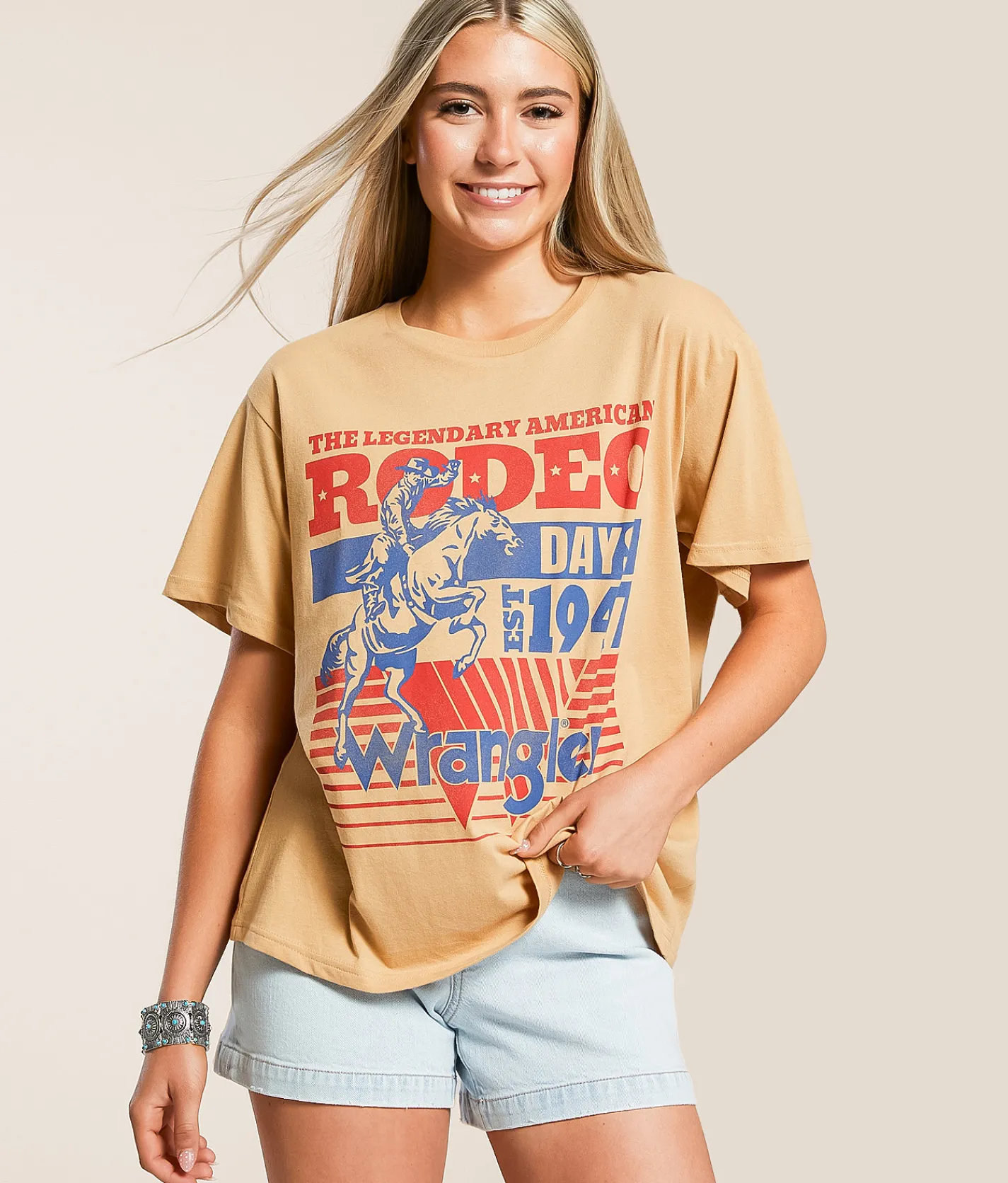 Wrangler® Rodeo Days T-Shirt Tan Online