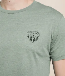 Ariat Rodeo Goat Buckle T-Shirt Olive Heather Sale