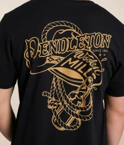 Tops|Graphic T-Shirts | Pendleton Rodeo Hat T-Shirt Black