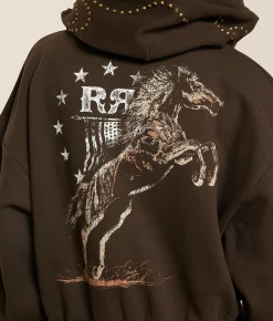 Rock Revival Rodeo Hoodie Brown Online
