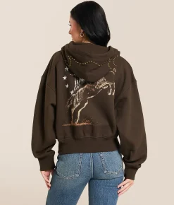 Rock Revival Rodeo Hoodie Brown Online