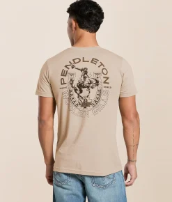 Tops|Graphic T-Shirts | Pendleton Rodeo Horseshoe T-Shirt Tan
