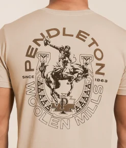 Tops|Graphic T-Shirts | Pendleton Rodeo Horseshoe T-Shirt Tan