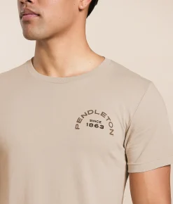 Tops|Graphic T-Shirts | Pendleton Rodeo Horseshoe T-Shirt Tan