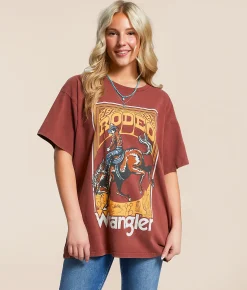 Wrangler® Rodeo Oversized T-Shirt Wild Ginger