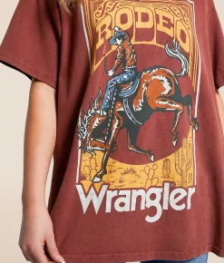 Wrangler® Rodeo Oversized T-Shirt Wild Ginger