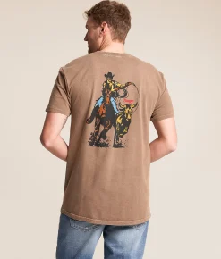 Seager Rodeo Series T-Shirt Pigment Brown New