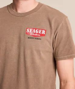 Seager Rodeo Series T-Shirt Pigment Brown New