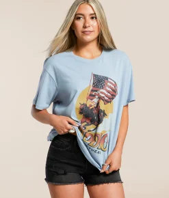 Tops | Wrangler® Rodeo Sweetheart T-Shirt Blue Fog