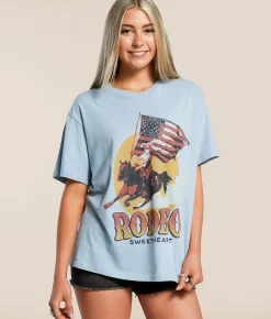 Tops | Wrangler® Rodeo Sweetheart T-Shirt Blue Fog