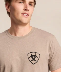 Tops|Graphic T-Shirts | Ariat Rodeo Tombstone T-Shirt Brindle Heather