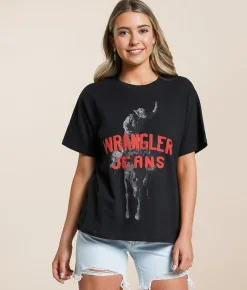 Tops | Wrangler® Rodeo T-Shirt Black