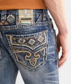 Rock Revival Jeans|Bottoms | Rock Revival Rolf Straight Stretch Jean Rolf J205
