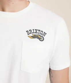 Graphic T-Shirts | Brixton Roller T-Shirt White