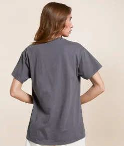 Tops | Junkfood Rolling Stones Tattoo Tour Band T-Shirt Charcoal Grey