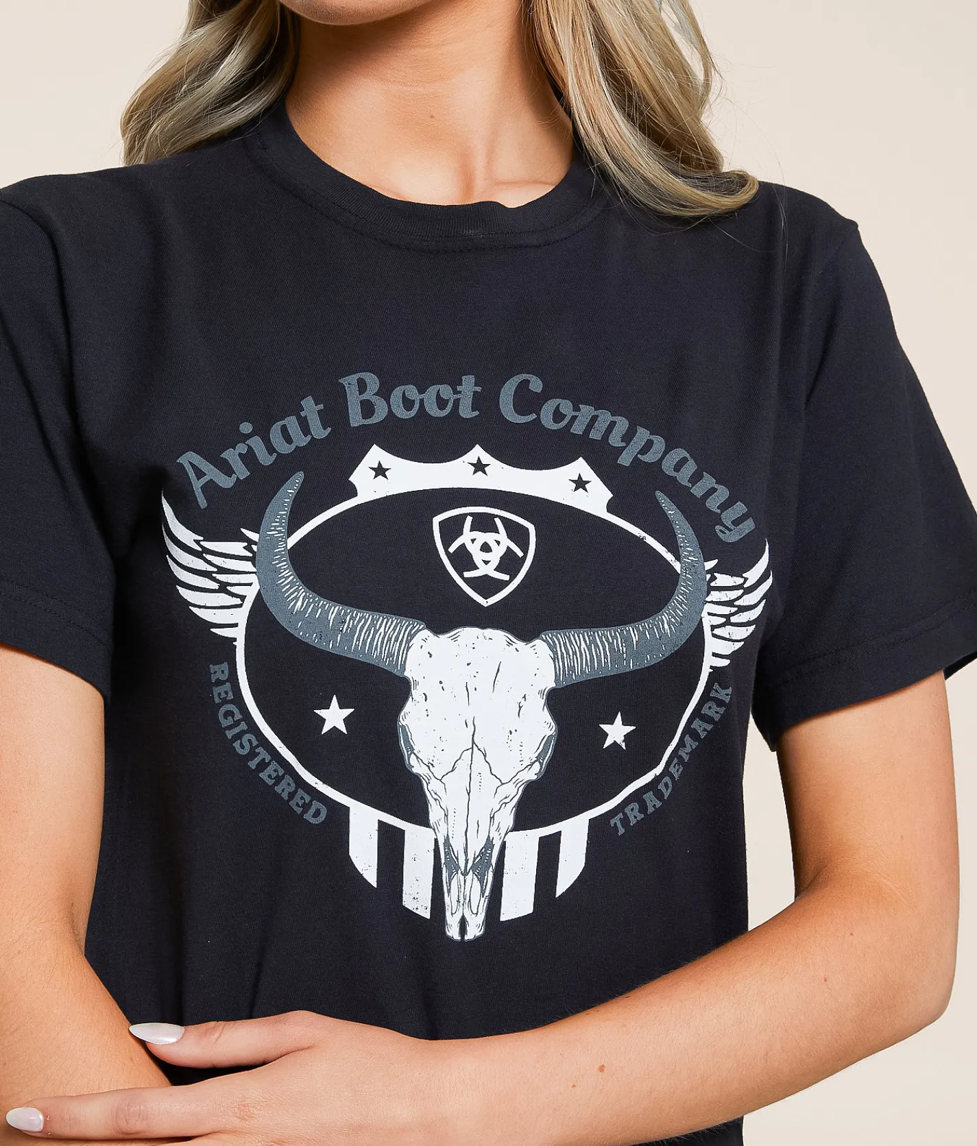 Ariat Rolling Thunder T-Shirt Vintage Black Discount