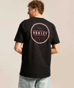 Hurley Roll Out T-Shirt Black Logan Tee Best