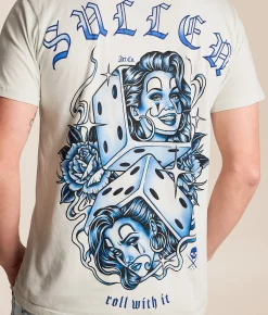 Sullen Roll With It T-Shirt Morning Mist Clearance
