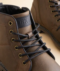 BKE Roman Boot Dk Brown Black Online