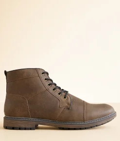BKE Roman Boot Dk Brown Black Online