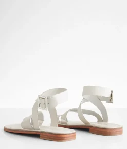 Shoes | Free People Romeo Leather Wrap Sandal White
