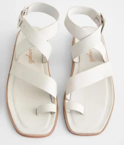 Shoes | Free People Romeo Leather Wrap Sandal White