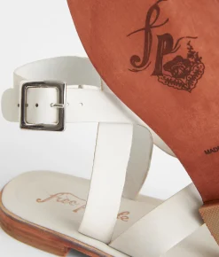 Shoes | Free People Romeo Leather Wrap Sandal White